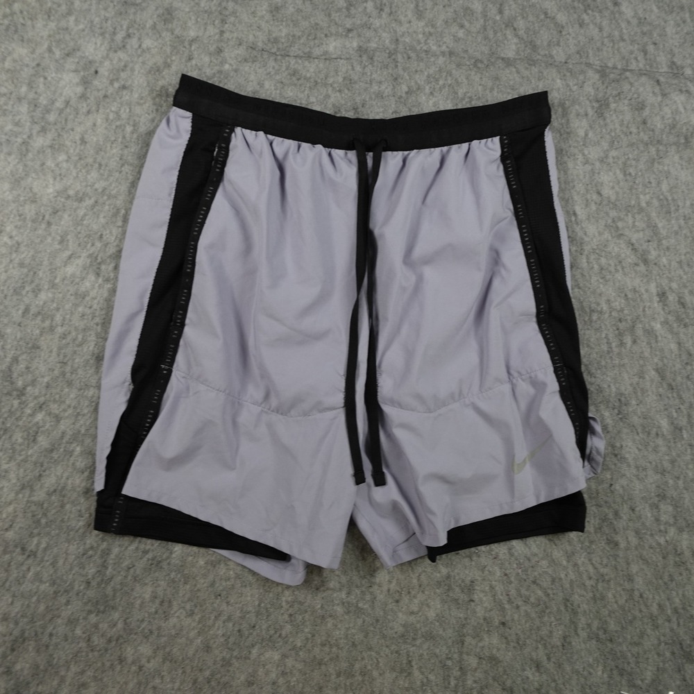 Nike Shorts Mens Small Purple Running Division Flex Stride Hybrid 5" 2 In 1